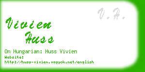 vivien huss business card